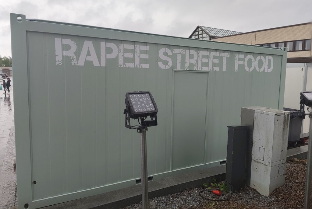 Ravintolakontin teippaus Rapee Street Food